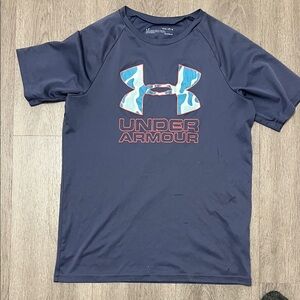 Under Armour Dark Blue Tee with Logo